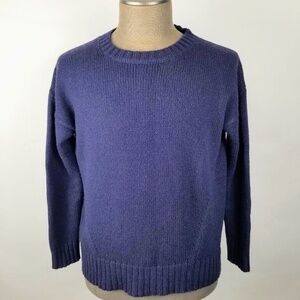 J. CREW- Mens Medium Crewneck Sweater- Super Soft- Blue
